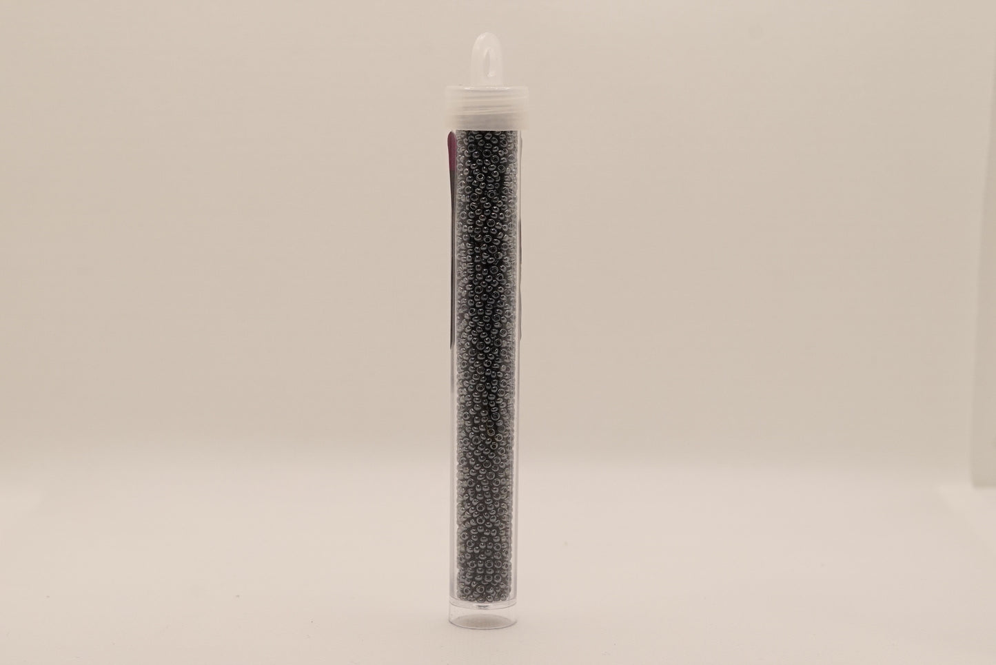 5 - 11/0 Vial Transparent Black Diamond Luster