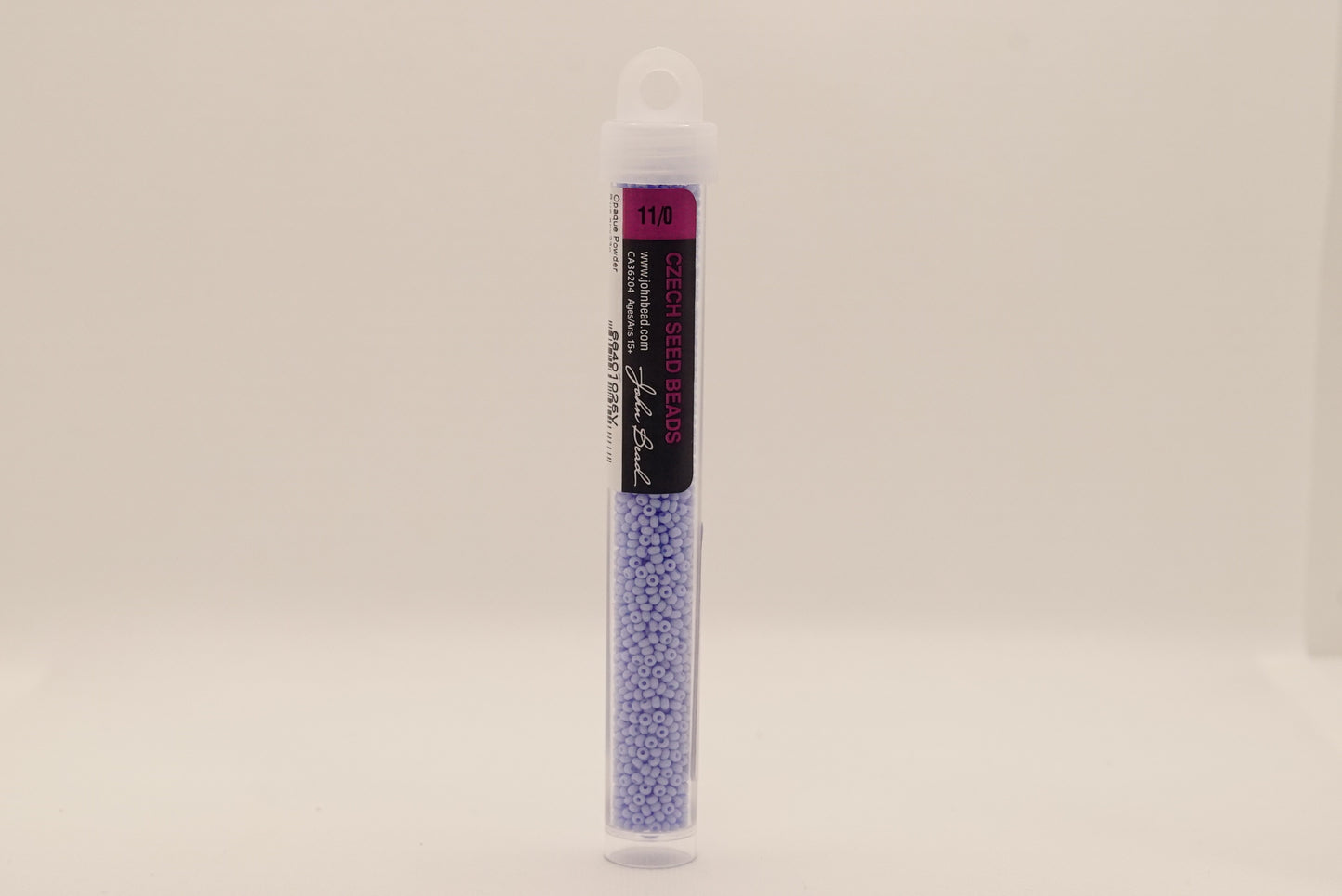 16 - 11/0 Vial Opaque Powder Blue