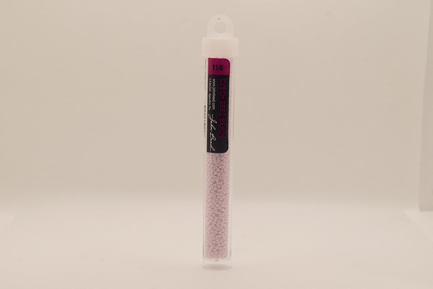 27 - 11/0 Vial Opaque Natural Pink Luster