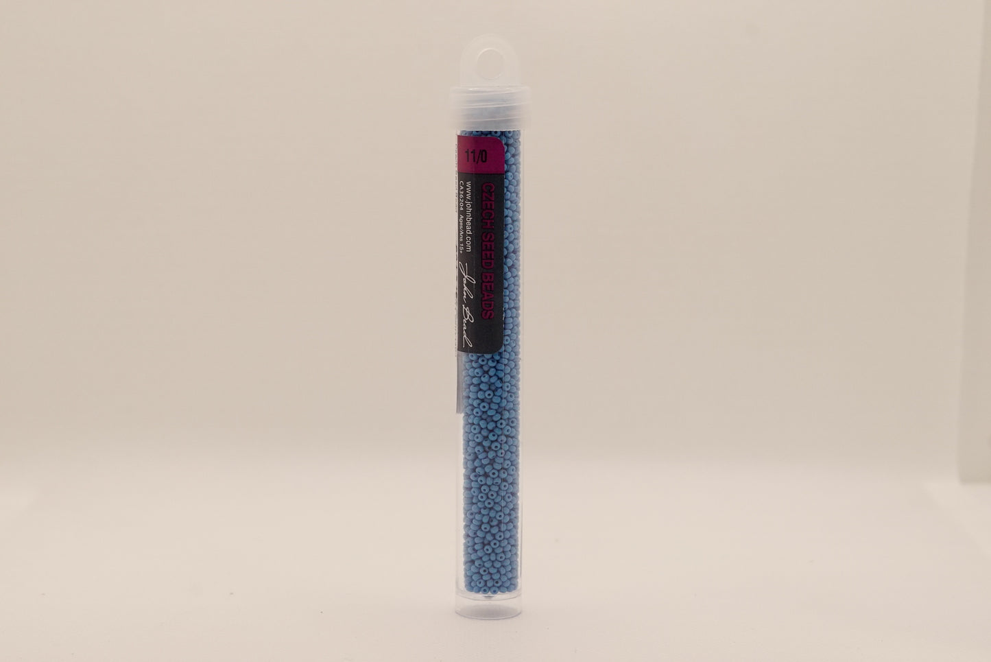 32 - 11/0 Vial Opaque Turquoise Blue