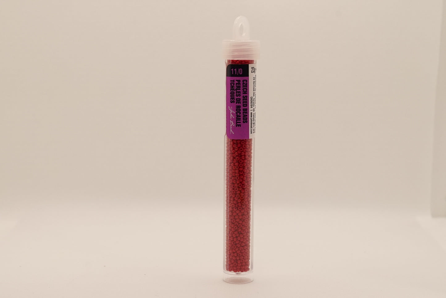 40 - 11/0 Vial Opaque Medium Red