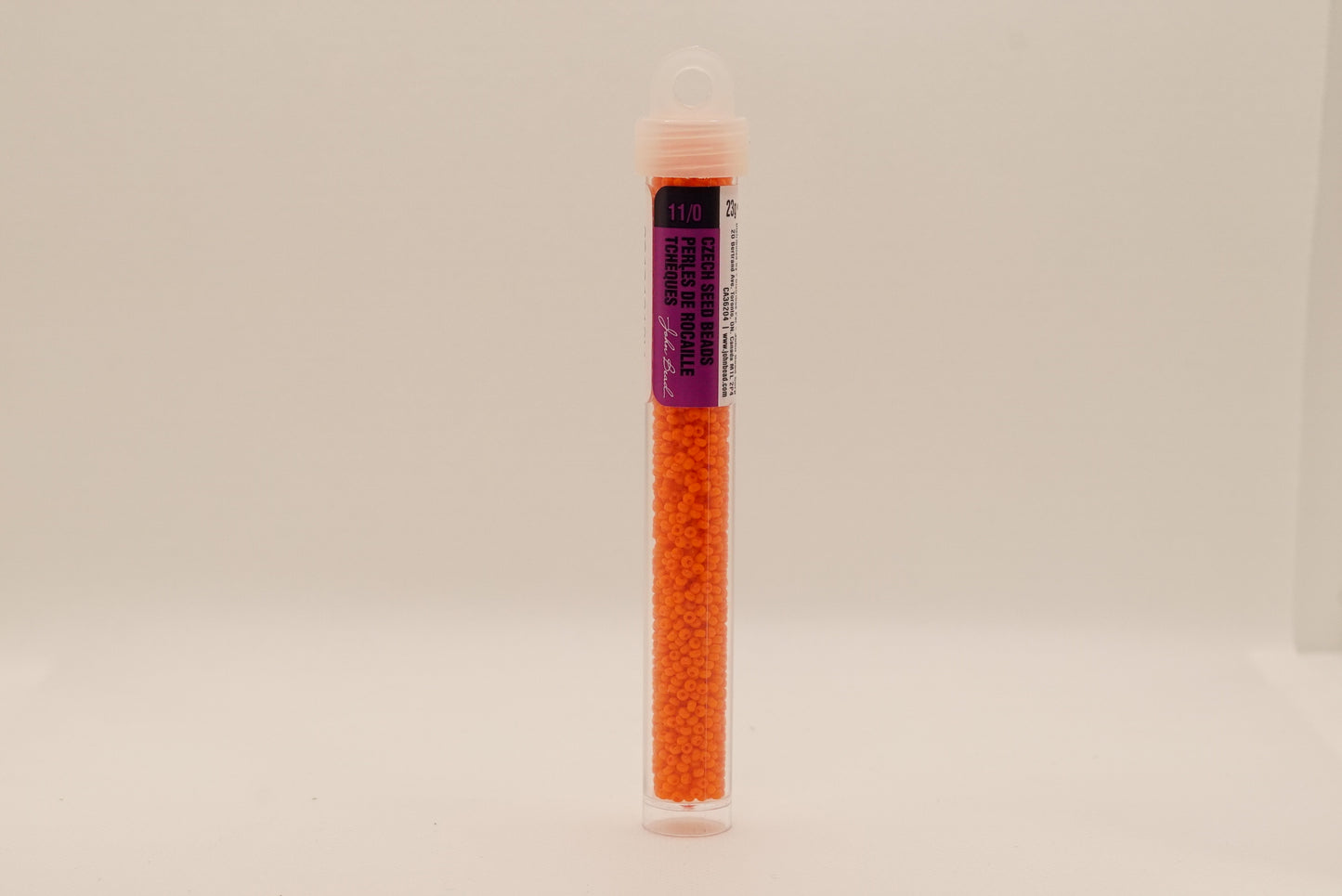 46 - 11/0 Vial Opaque Orange