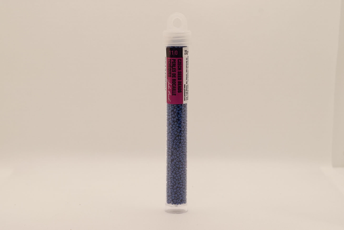 47 - 11/0 Vial Opaque Medium Blue