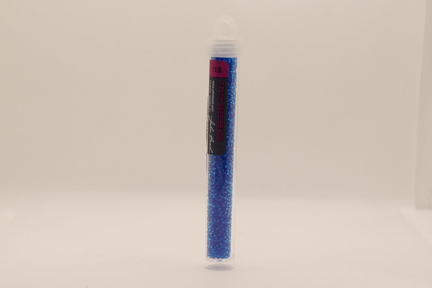 59 - 11/0 Vial Transparent Medium Aqua