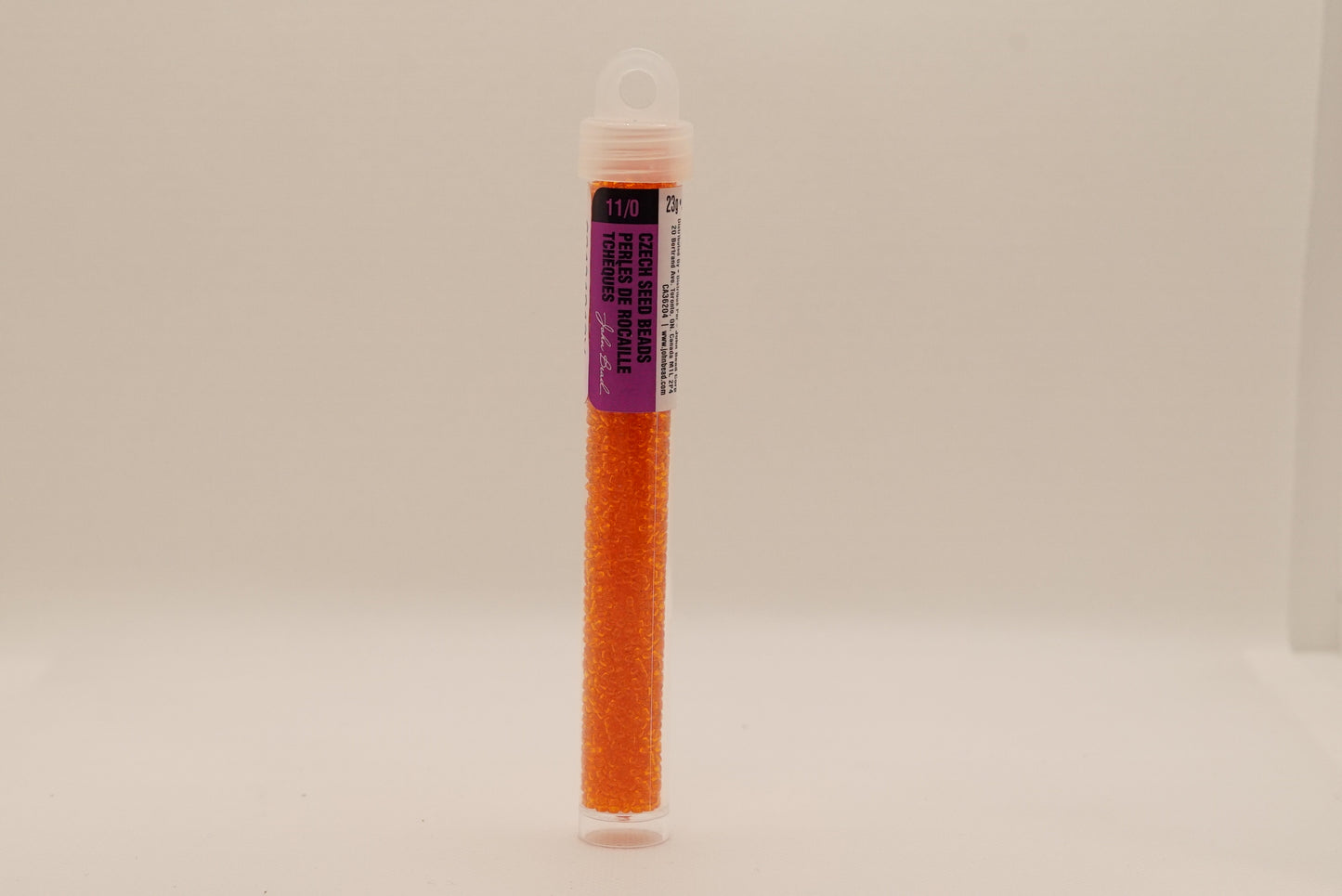 64 - 11/0 Vial Transparent Orange