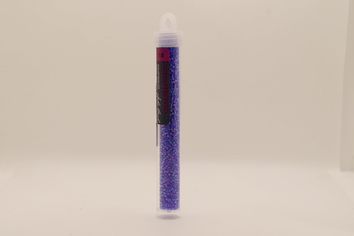 73 - 11/0 Vial Transparent Blue AB