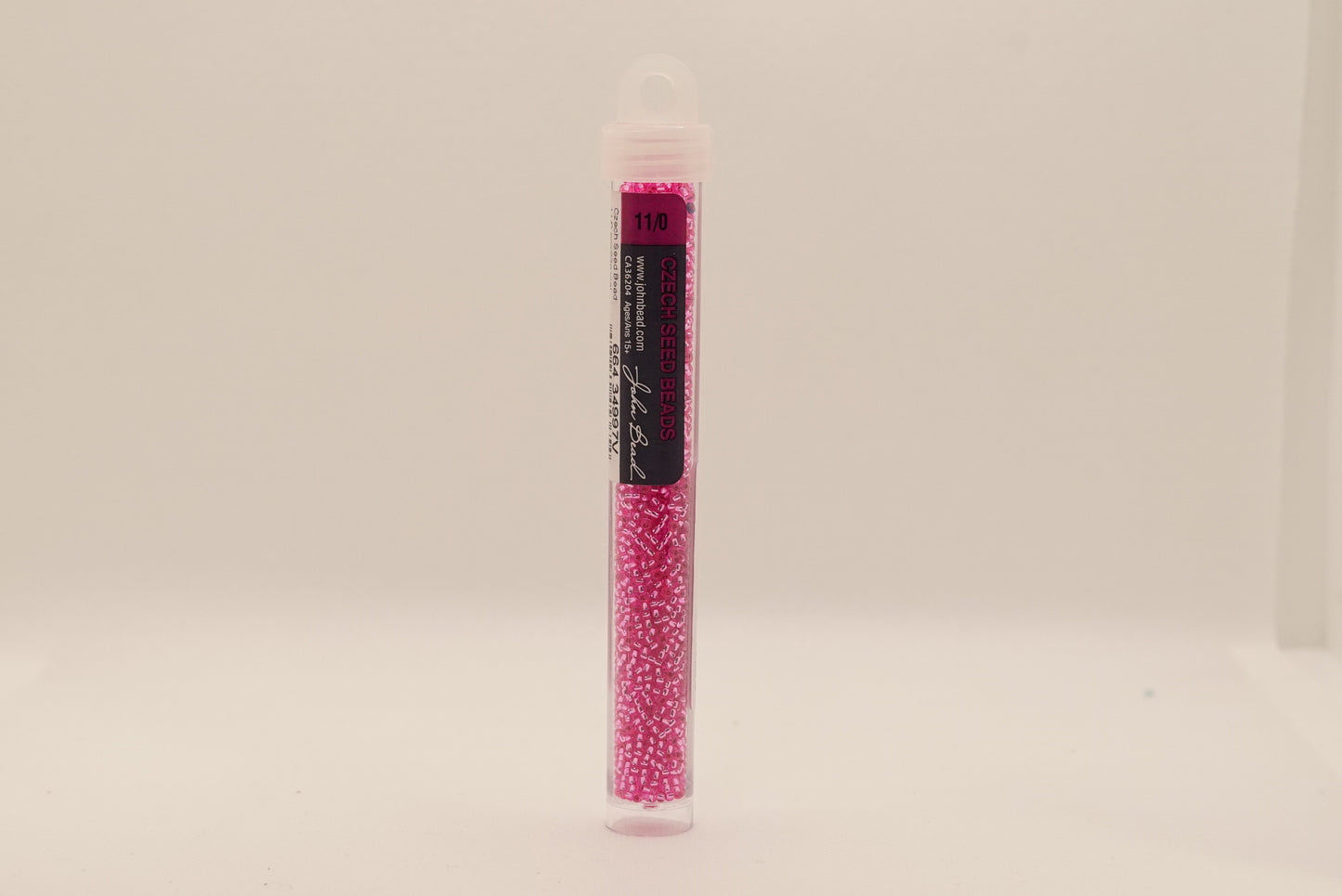 104 - 11/0 Vial S/L Fuchsia Dyed