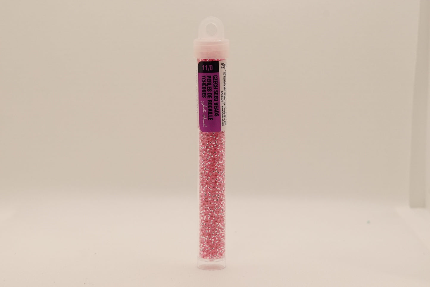 105 - 11/0 Vial S/L Pink Dyed