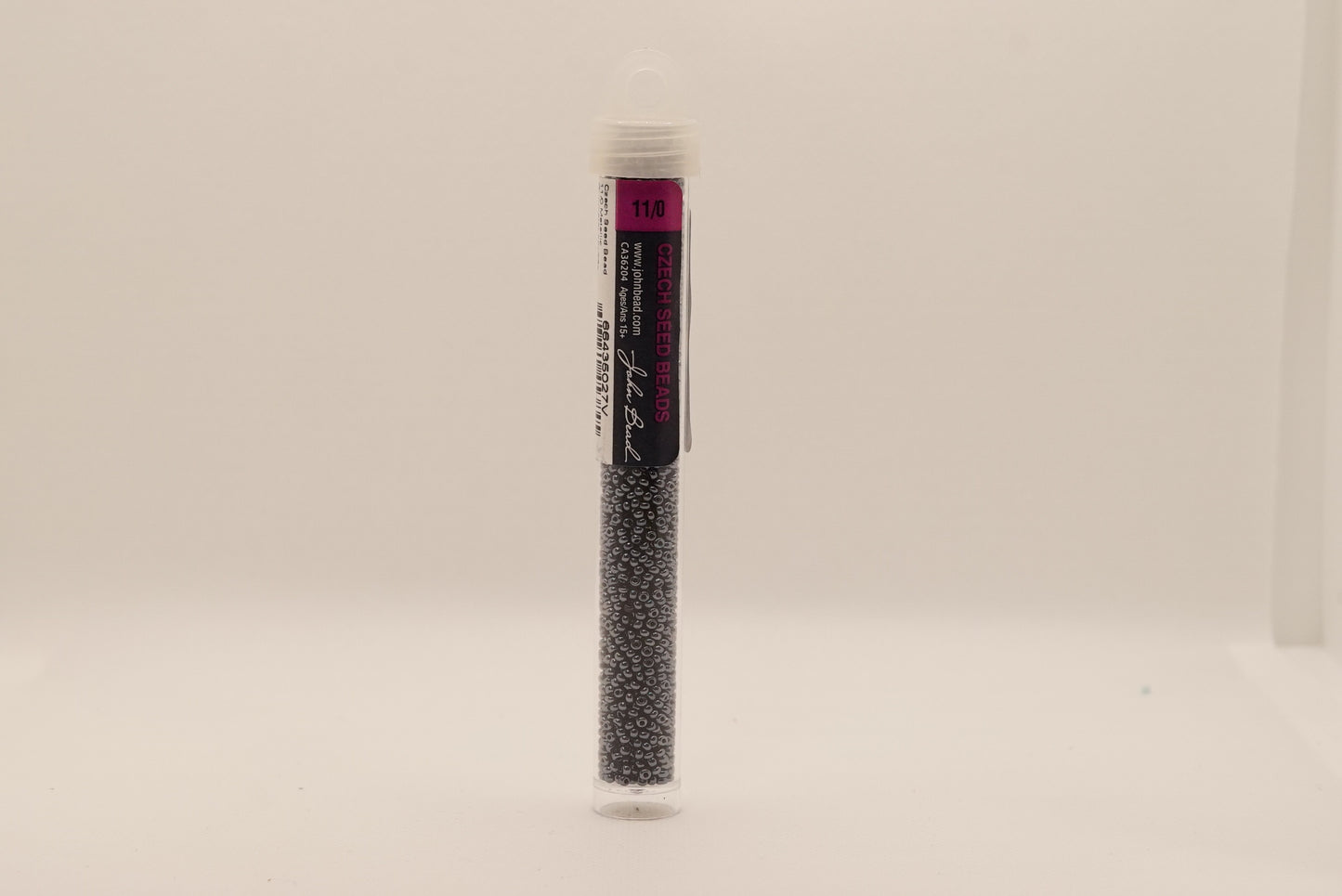 122 - 11/0 Vial Metallic Gunmetal