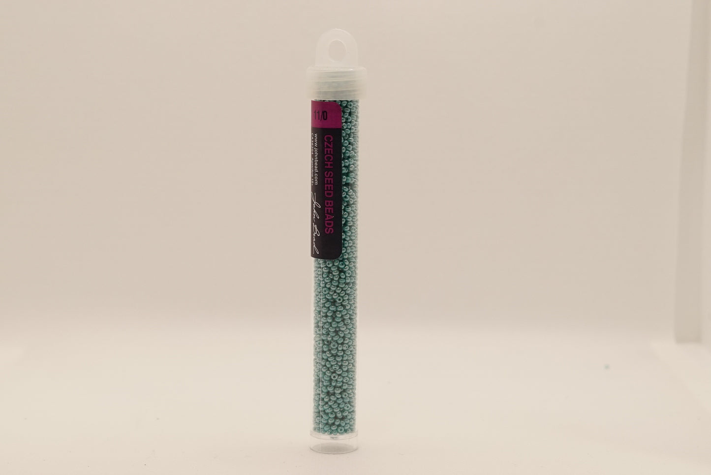 134 - 11/0 Vial Opaque Turquoise Luster