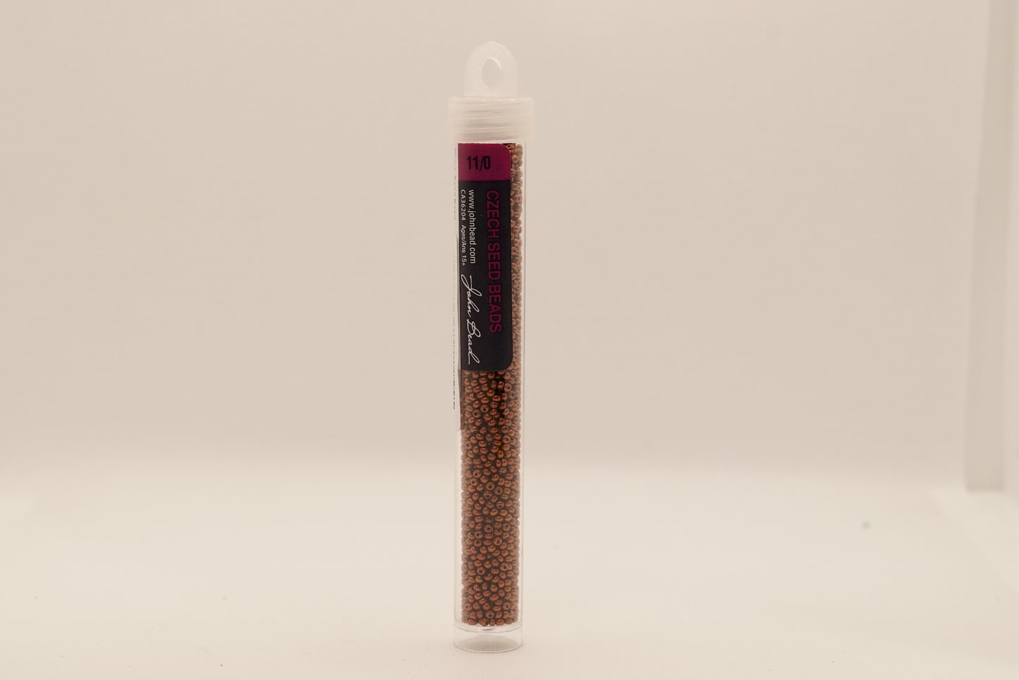 140 - 11/0 Vial Metallic Copper