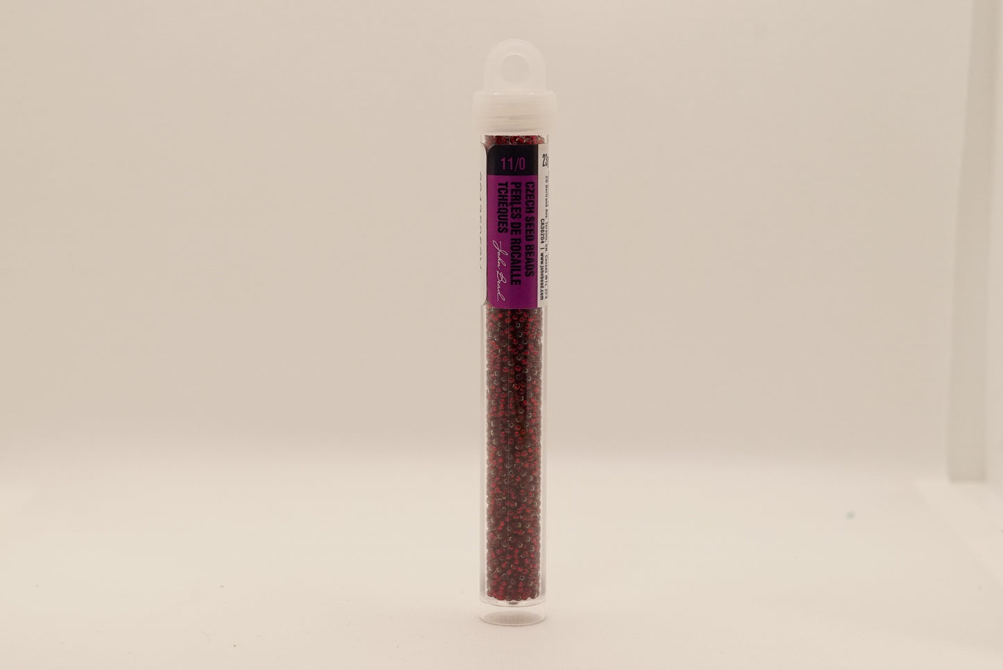 144 - 11/0 Vial S/L Dark Red