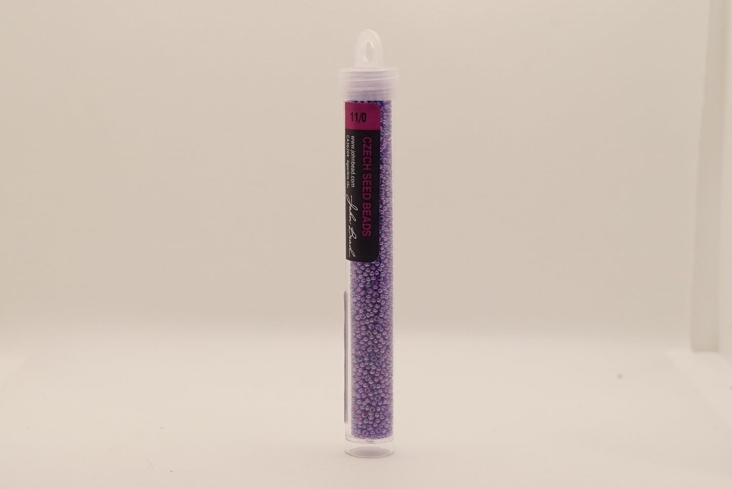 146 - 11/0 Vial Aqua/Amethyst C/L