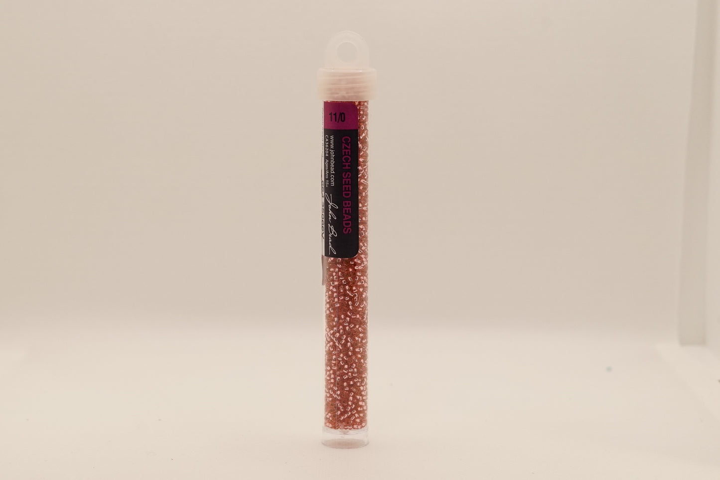 153 - 11/0 Vial S/L Pink Dyed