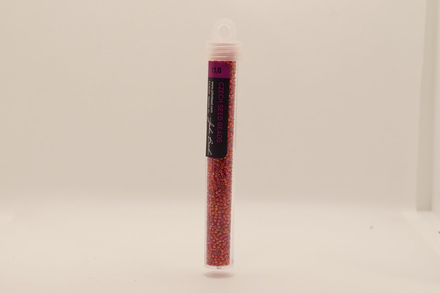 156 - 11/0 Vial S/L Red Rainbow