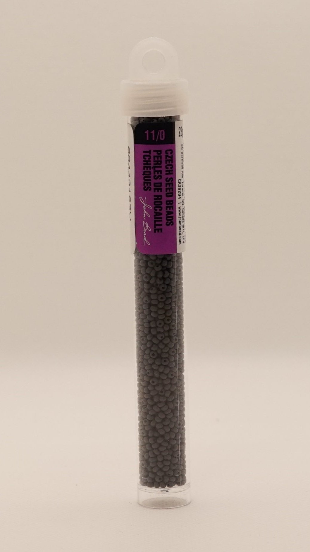 11/0 PermaLux Dyed Chalk Grey Matt 278