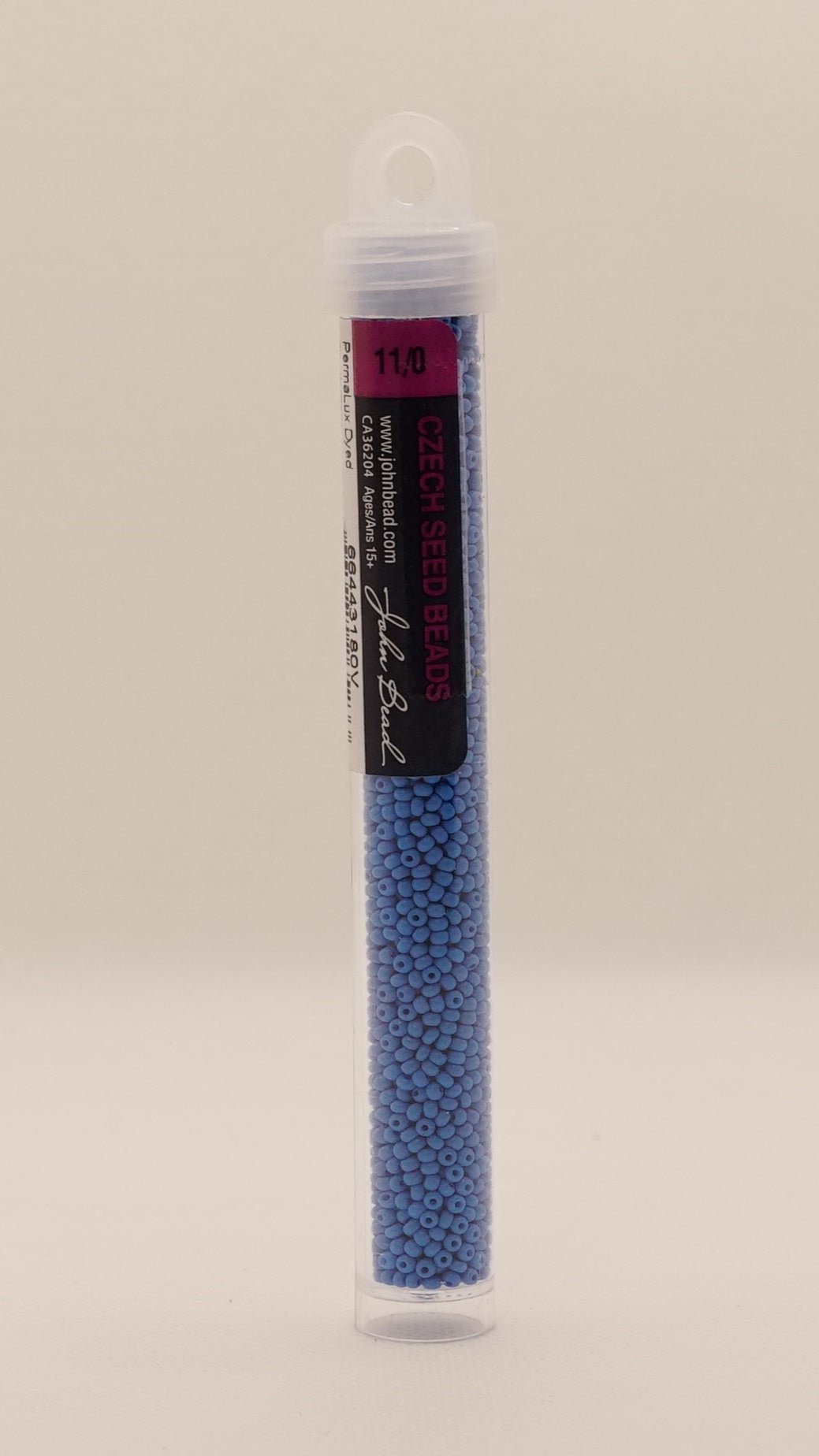 11/0 PermaLux Dyed Chalk Dark Turquoise Matt 281