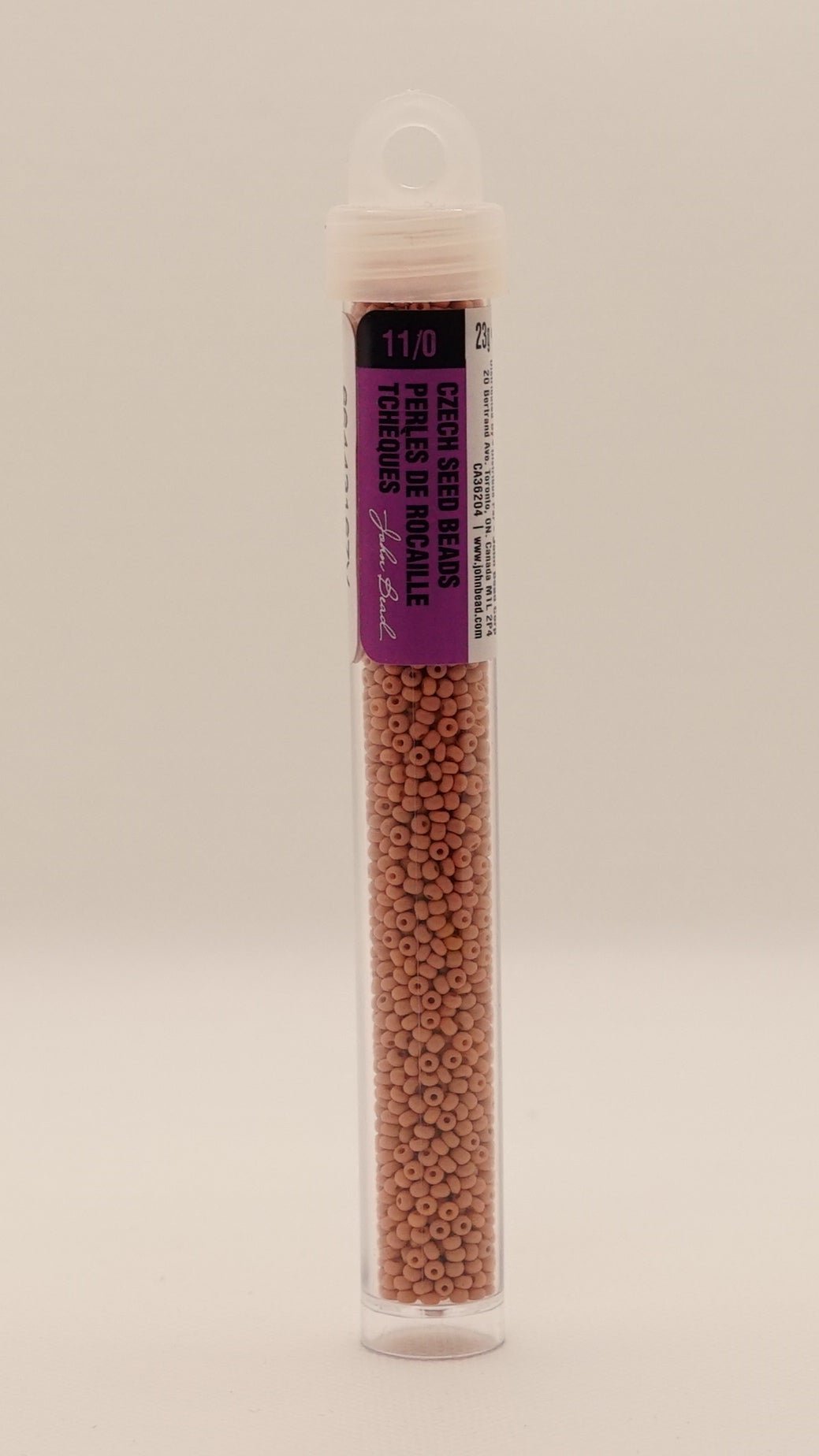 11/0 PermaLux Dyed Chalk Light Brown Matt 294