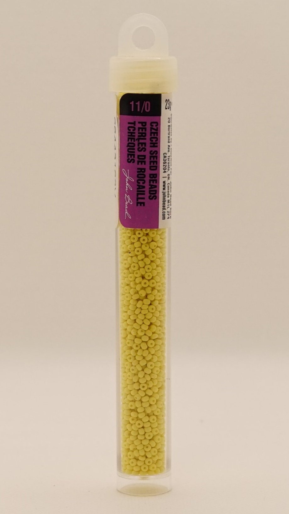 11/0 PermaLux Dyed Chalk Light Yellow Matt 299