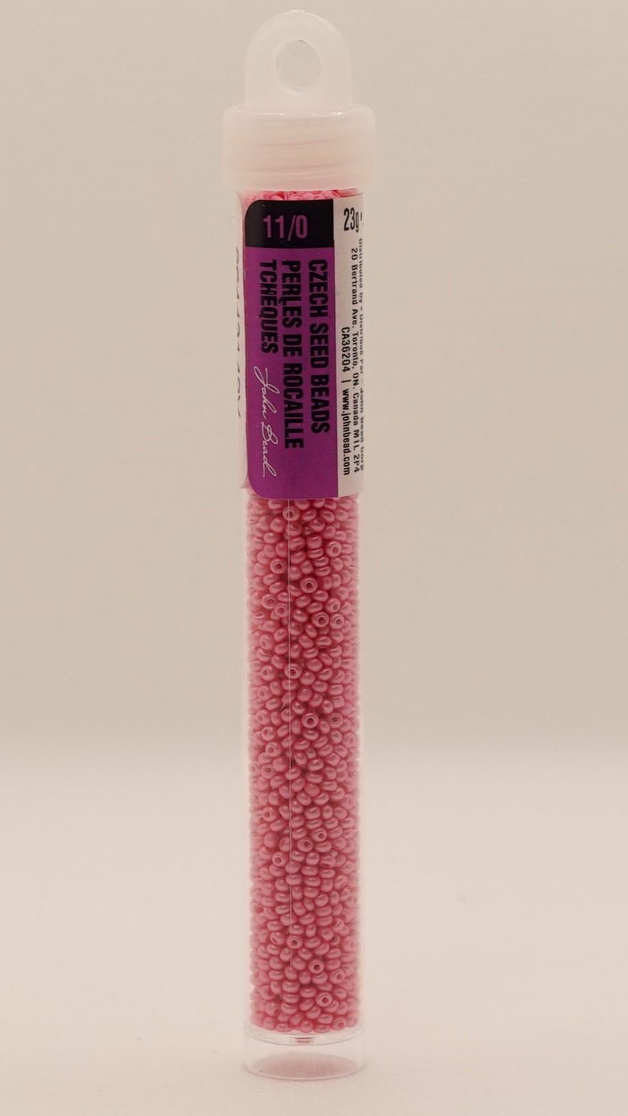 11/0 PermaLux Dyed Chalk Light Pink 312