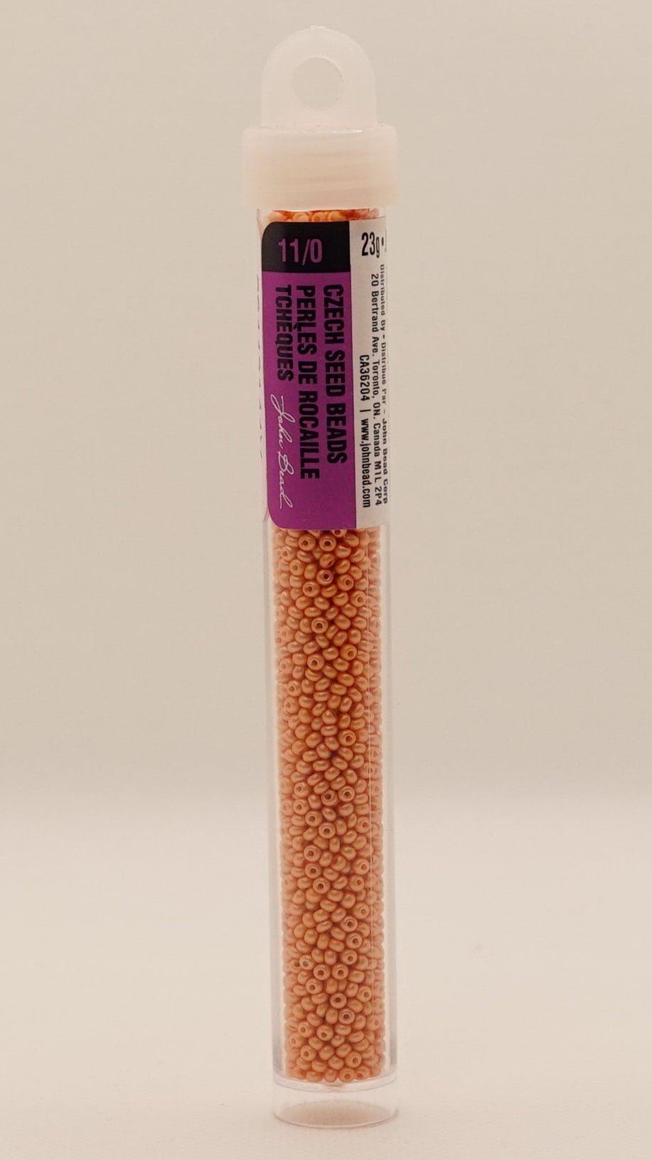11/0 PermaLux Dyed Chalk Apricot 317
