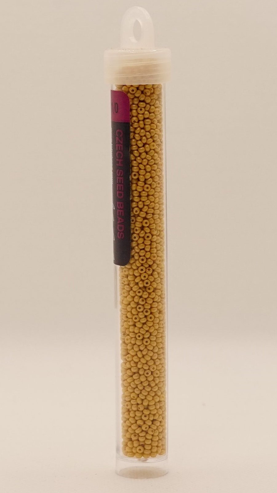 11/0 PermaLux Dyed Chalk Yellow-Brown 319