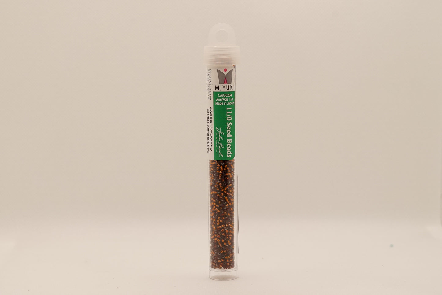 326 - Miyuki Seed Bead 11/0 Dark Topaz Silver Lined
