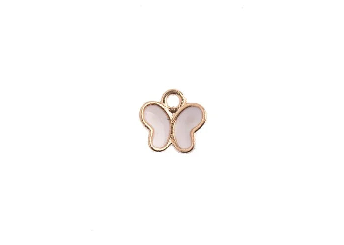 Sweet & Petite Charms 8x8mm Butterfly Pink 10pcs