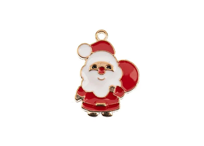 Sweet & Petite Holiday Charms 23x17mm Santa 8pcs