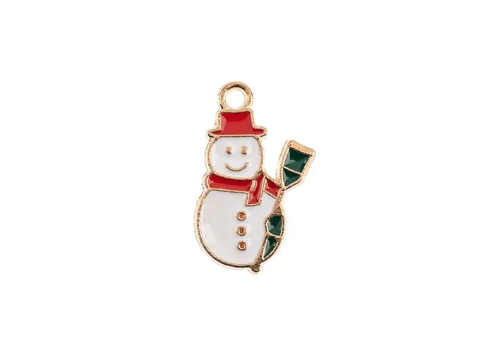 Sweet & Petite Holiday Charms 21x13mm Snowman 8pcs