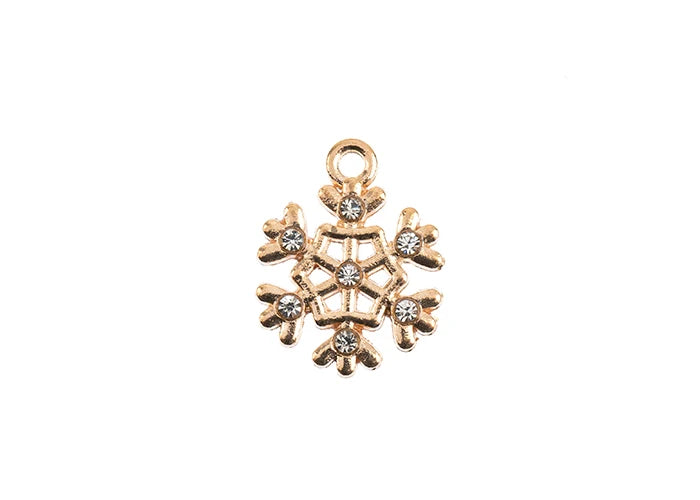 Sweet & Petite Holiday Charms 18x14mm Snowflake 8pcs