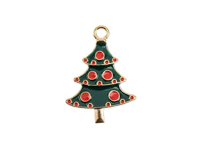 Sweet & Petite Holiday Charms 25.5x18mm Christmas Tree 8pcs