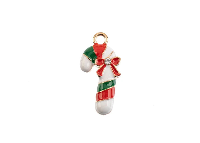 Sweet & Petite Holiday Charms 22x11mm Candy Cane 8pcs