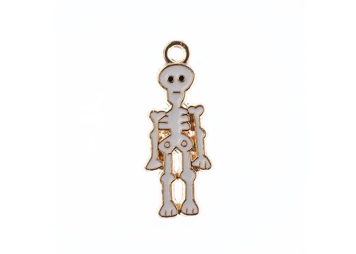 Sweet & Petite Halloween Charms 26x10mm Skeleton 10pcs