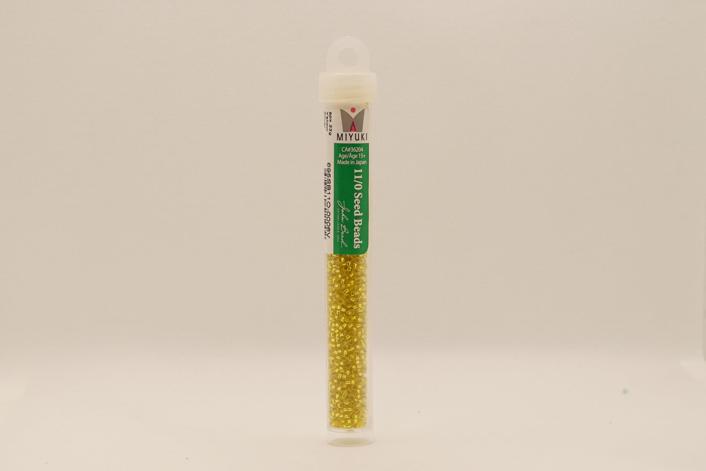 327 - Miyuki Seed Bead 11/0 Yellow Silver Lined