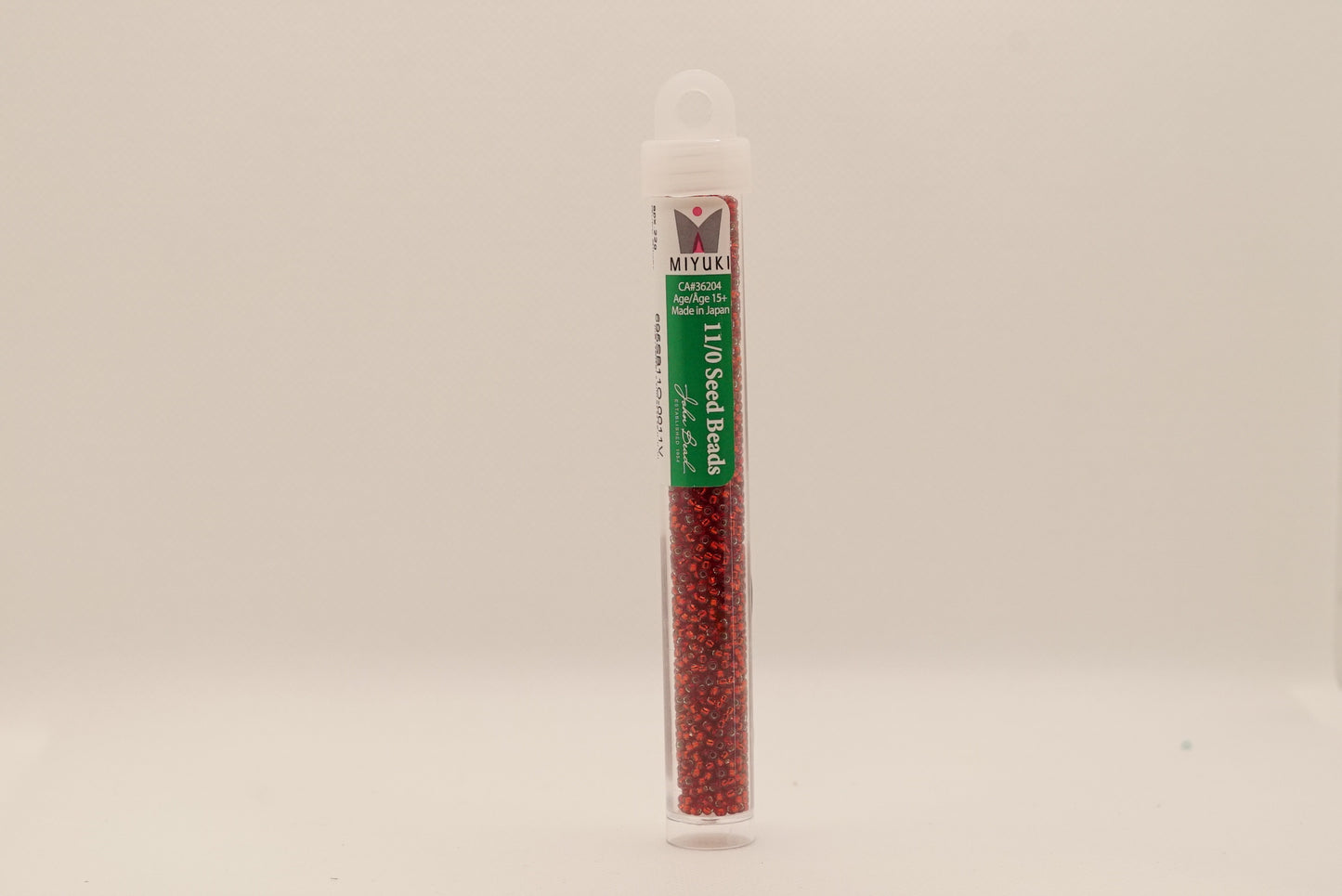 330 - Miyuki Seed Bead 11/0 Ruby Silver Lined