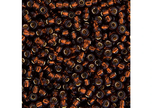 342 - Miyuki Seed Bead 11/0 Root Beer Silver Lined