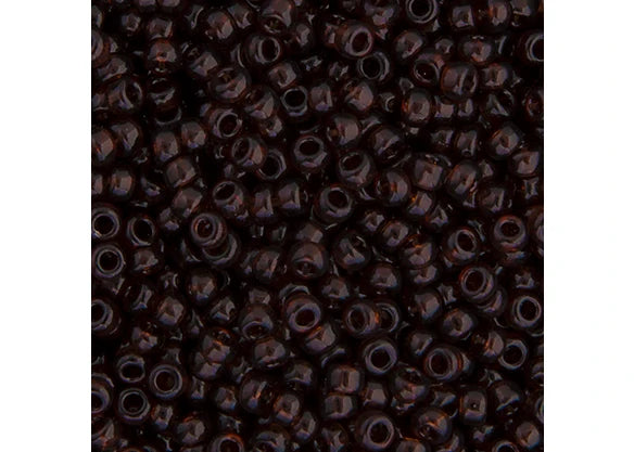 355 - Miyuki Seed Bead 11/0 Chocolate Brown Transparent