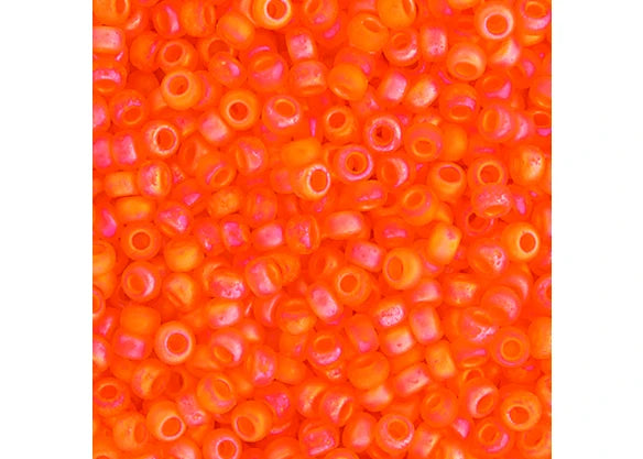 356 - Miyuki Seed Bead 11/0 Orange Transparent AB Matte