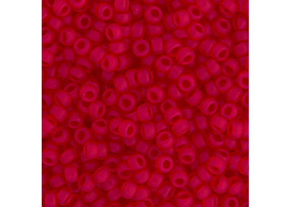 360 - Miyuki Seed Bead 11/0 Ruby Transparent Matte
