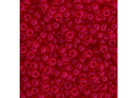 361 - Miyuki Seed Bead 11/0 Ruby Transparent