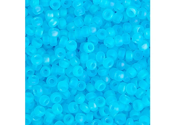 366 - Miyuki Seed Bead 11/0 Aqua Transparent AB Matte