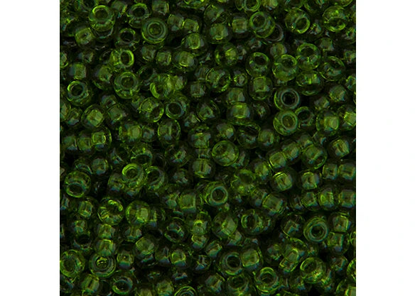 375 - Miyuki Seed Bead 11/0 Olive Transparent