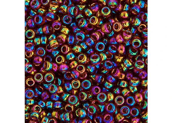 385 - Miyuki Seed Bead 11/0 Topaz Transparent AB