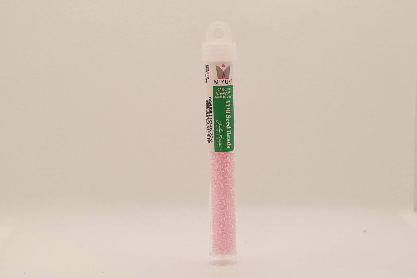 391 - Miyuki Seed Bead 11/0 Lt.Pink AB Lined-Dyed