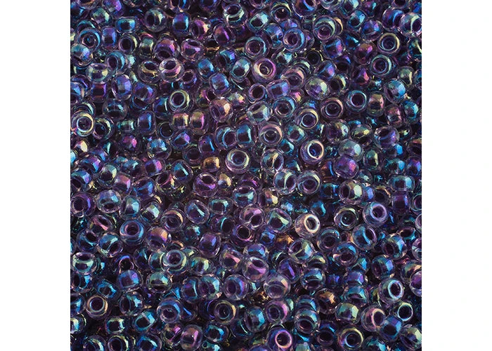 394 - Miyuki Seed Bead 11/0 Amethyst Lined Crystal AB