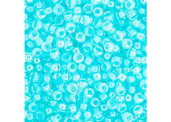 395 - Miyuki Seed Bead 11/0 Sky Blue AB Lined-Dyed