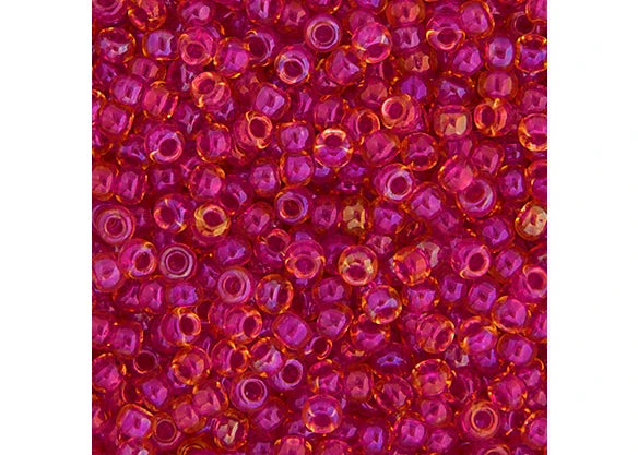 406 - Miyuki Seed Bead 11/0 Lt.Cranberry AB Lined-Dyed