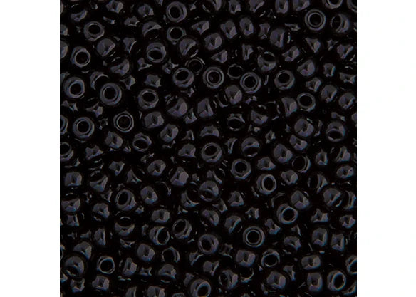 414 - Miyuki Seed Bead 11/0 Black Opaque