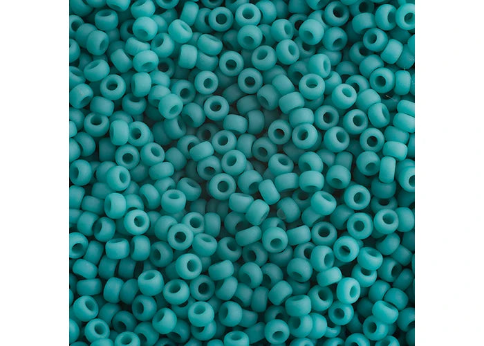 424 - Miyuki Seed Bead 11/0 Turquoise Green Opaque Matte